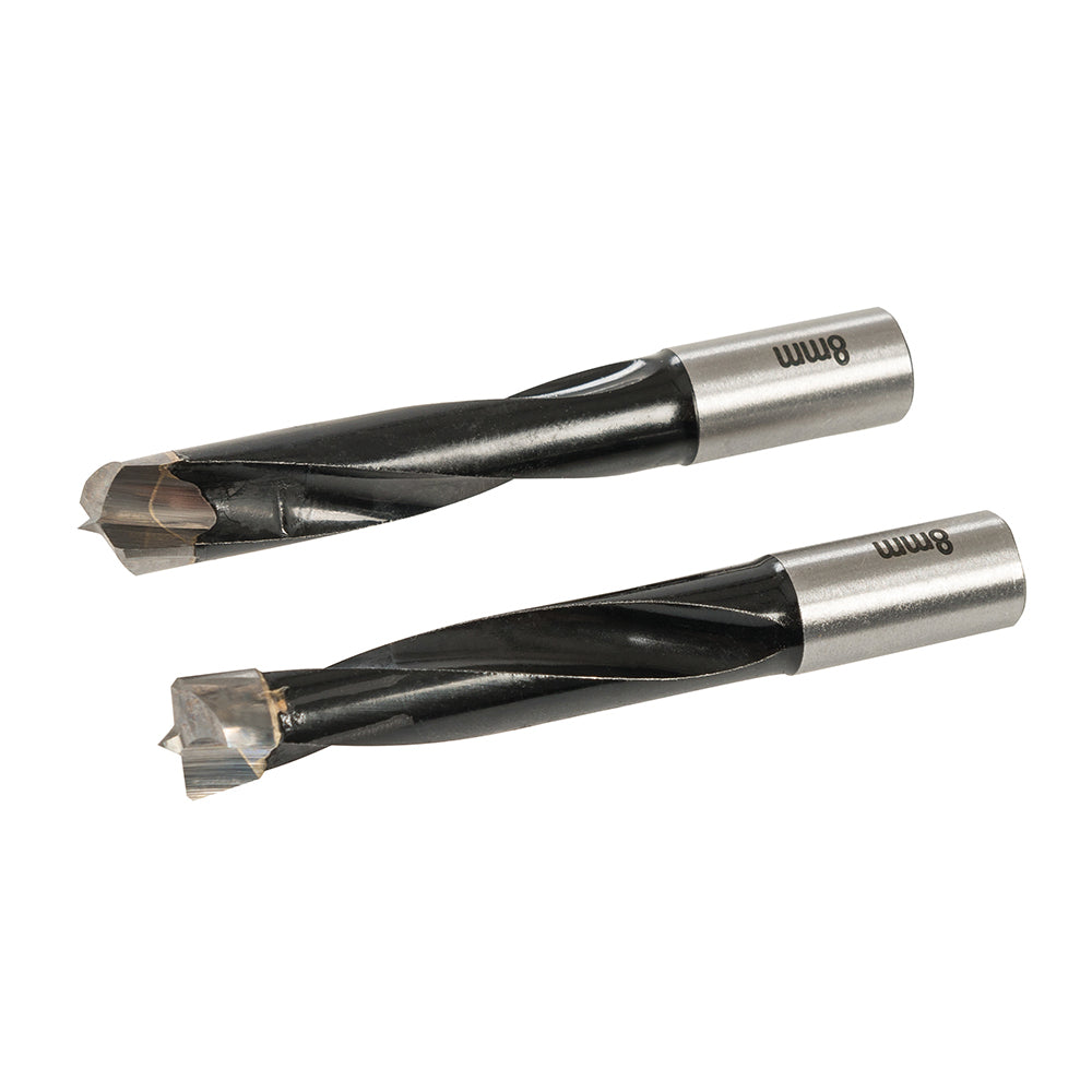 Brocas para ensambladora de espigas, 8 mm, 2 pzas