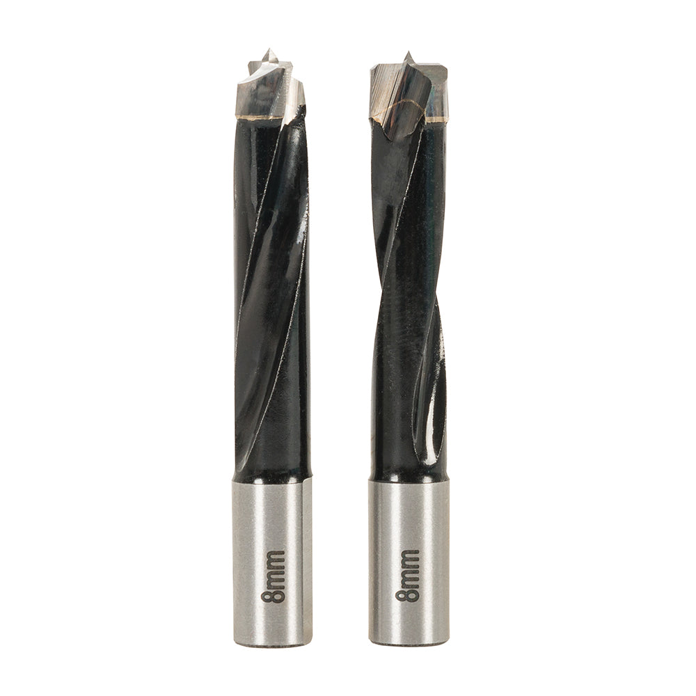 Brocas para ensambladora de espigas, 8 mm, 2 pzas