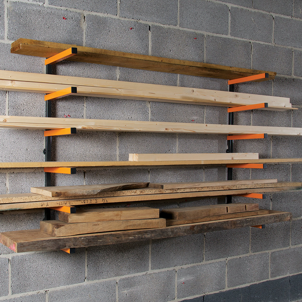 Sistema di immagazzinaggio legno a rastrelliera