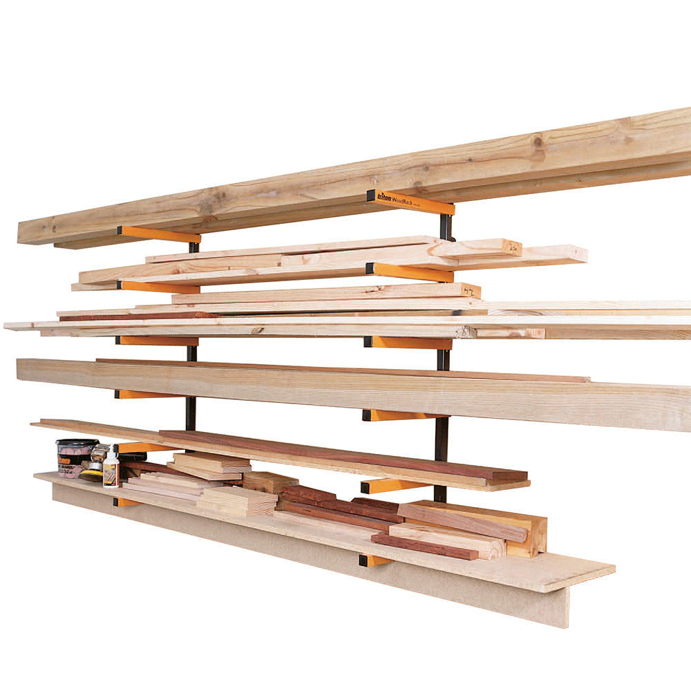 Timber Pipe Rack Triton Tools WoodRack Storage System WRA001 | Wall-Mounted Timber ...