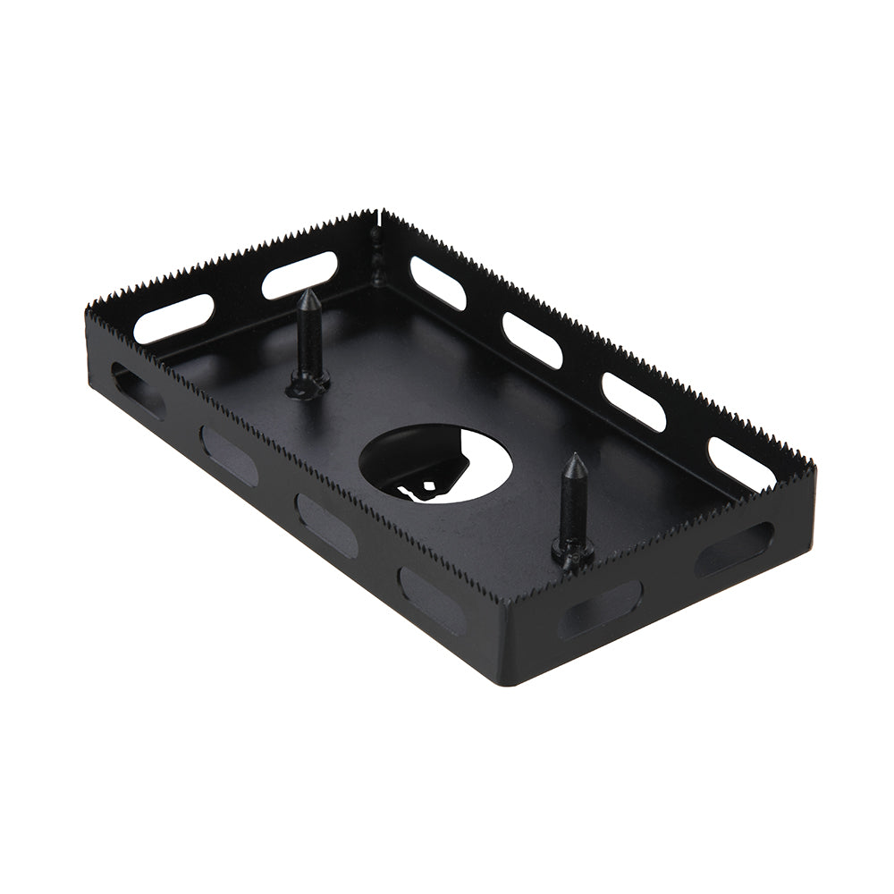 Fresa per fori quadrati compatibile con utensili multifunzione A presa doppia