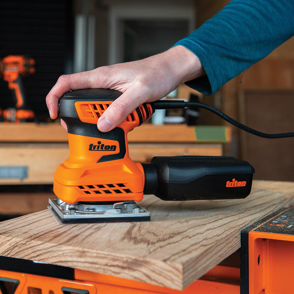 Triton TQTRSS 200W Orbital Palm Sander 1/4 Sheet