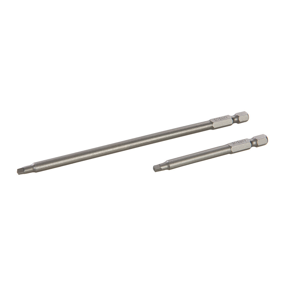 Set di punte per cacciavite a codolo quadrato, 76 mm (3") e 152 mm (6"), 2 p.zi