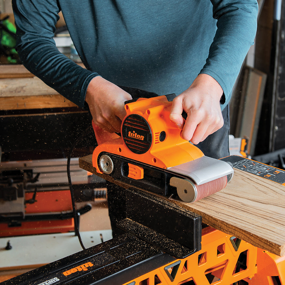 Triton T41200BS Bandschleifer, 1.200 W, 100 mm