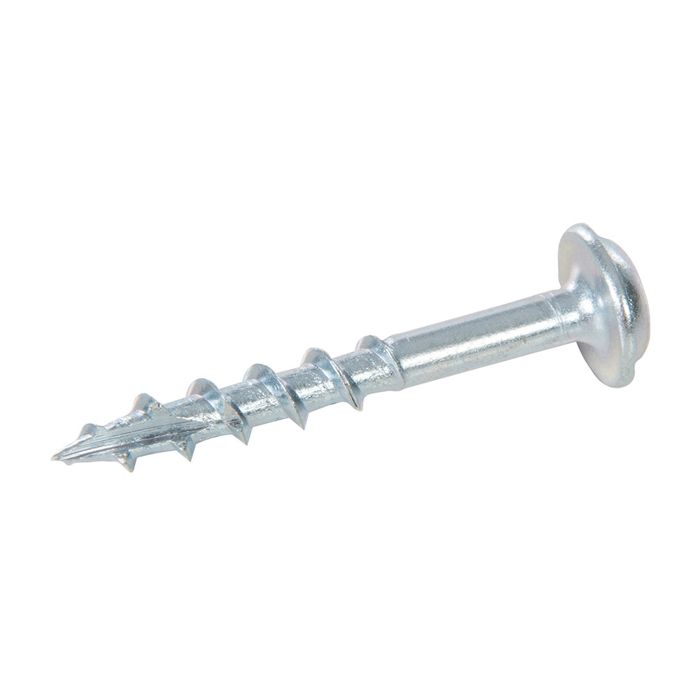 Tornillos galvanizados con cabeza de arandela y rosca gruesa Nº 8 x 1-1/4