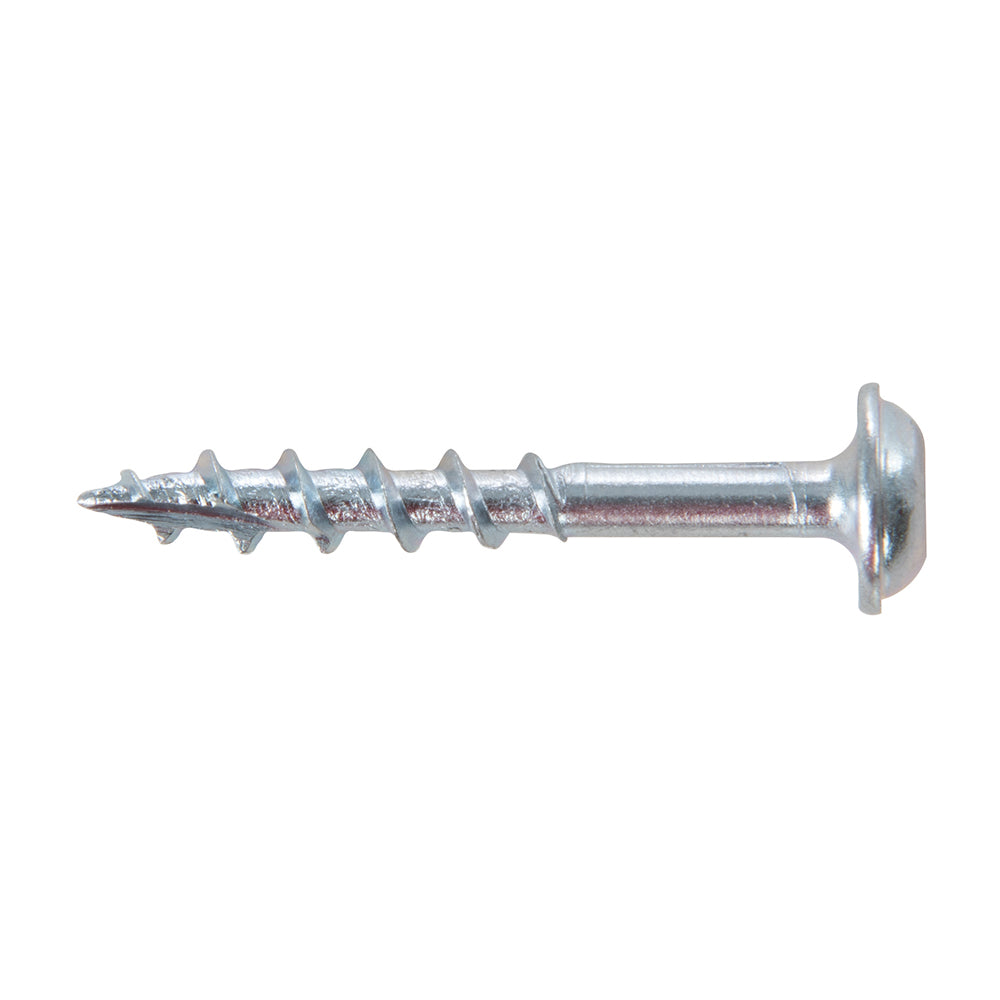 Tornillos galvanizados con cabeza de arandela y rosca gruesa Nº 8 x 1-1/4