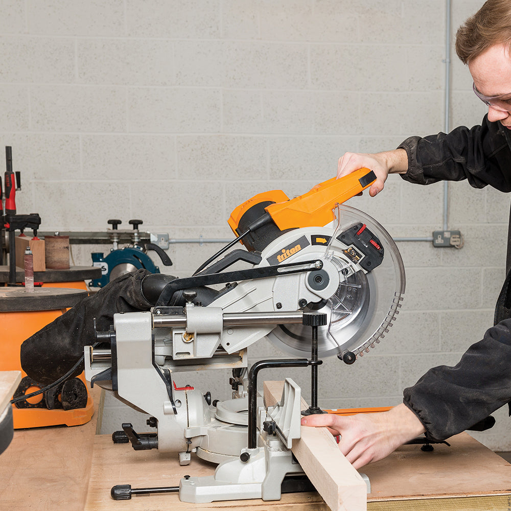 Triton TCMS255 Troncatrice radiale composta scorrevole 254 mm, 1800 W