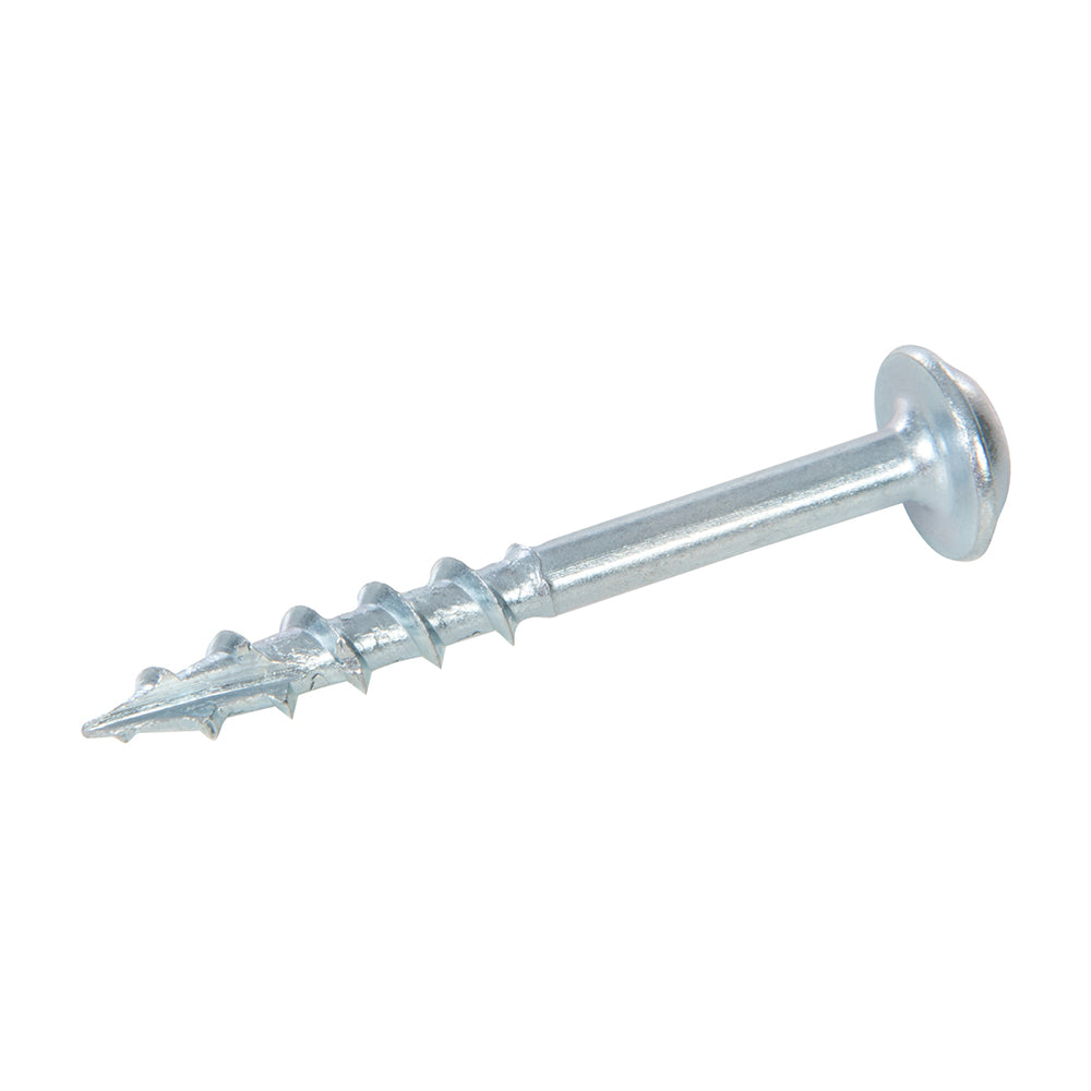 Tornillos galvanizados con cabeza de arandela y rosca gruesa Nº 8 x 1-1/2", 500 pzas