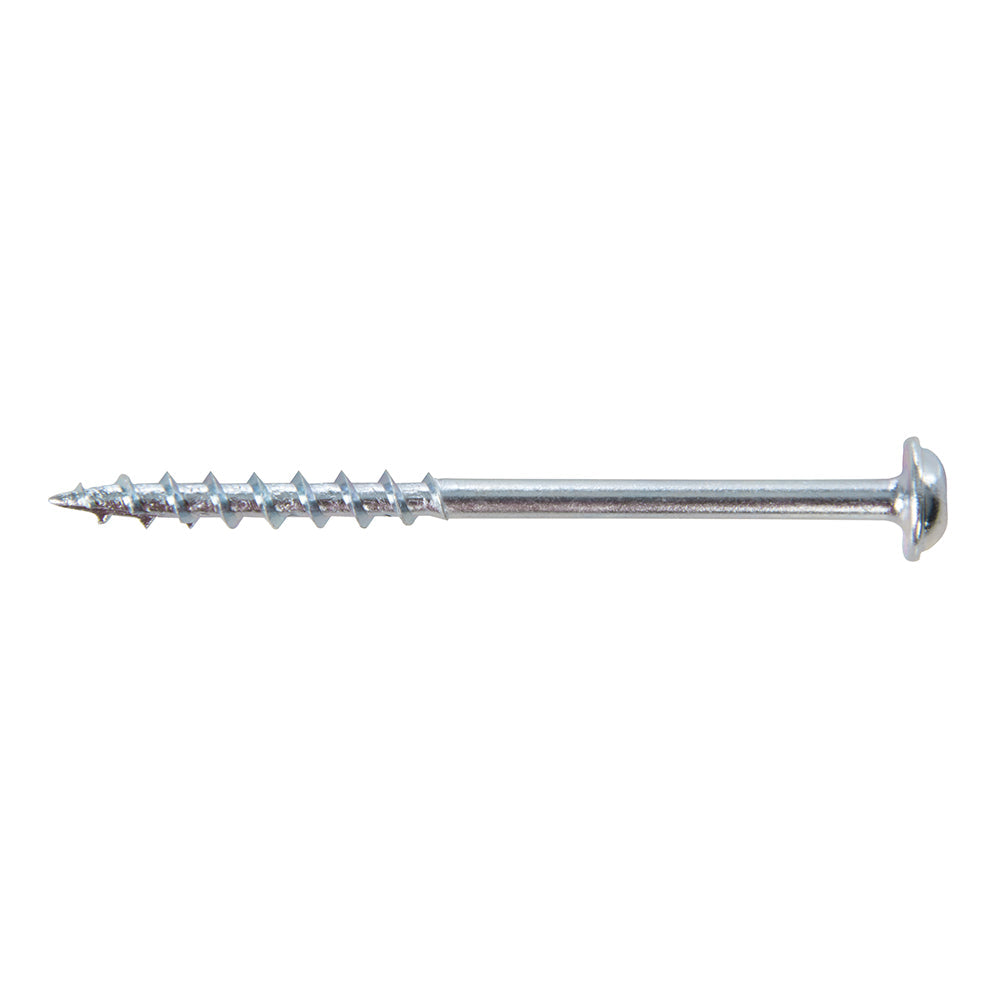 Tornillos galvanizados con cabeza de arandela y rosca gruesa Nº 8 x 2-1/2