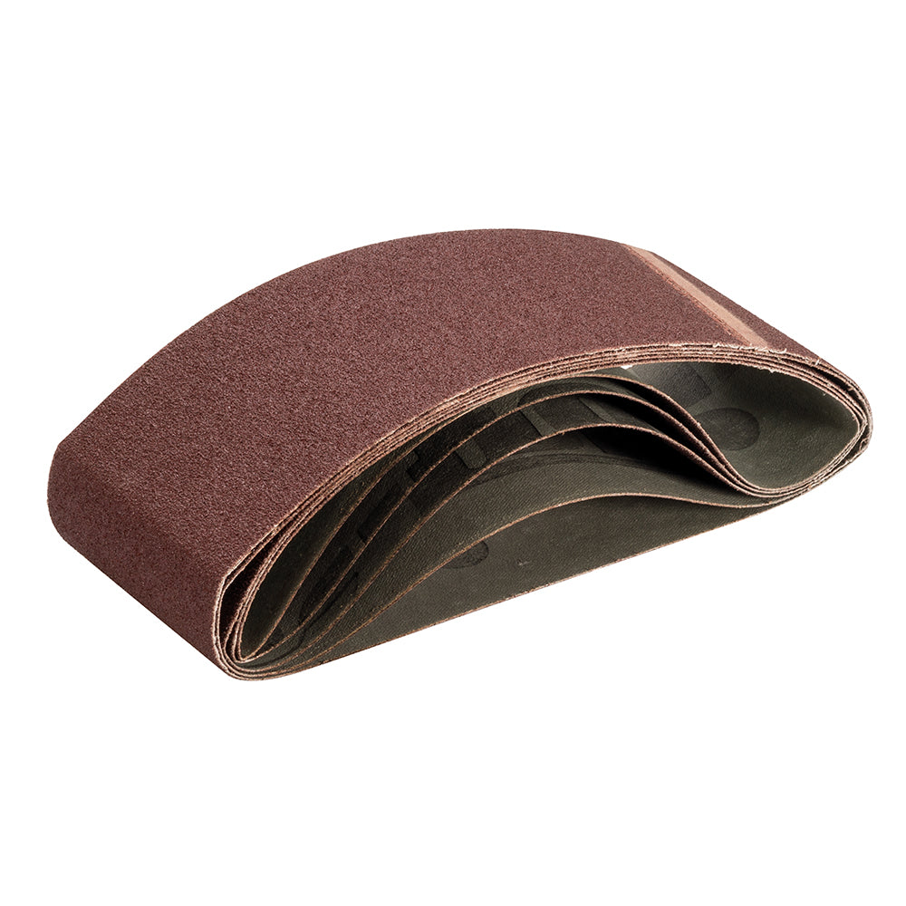 Bandas de lija, 75 x 533 mm, 5 pzas Grano 80