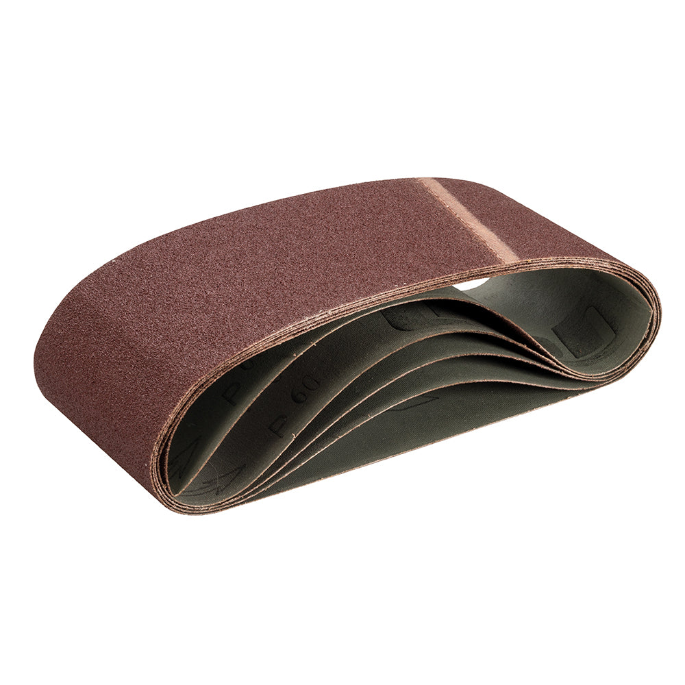 Bandas de lija, 100 x 610 mm, 5 pzas Grano 60