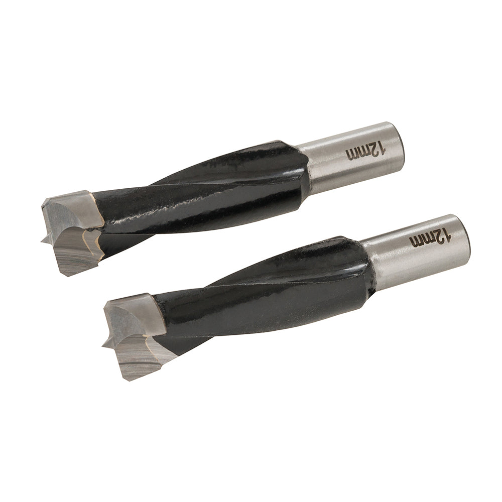 Brocas para ensambladora de espigas, 12 mm, 2 pzas