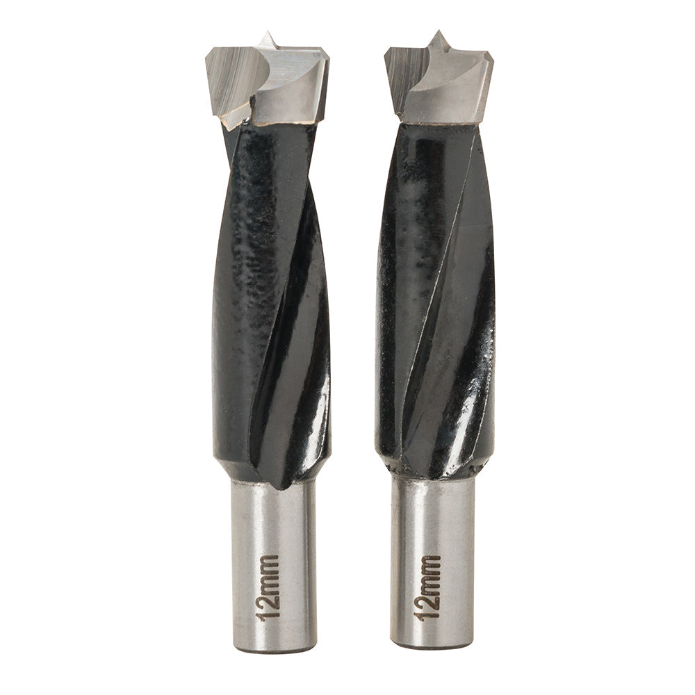 Brocas para ensambladora de espigas, 12 mm, 2 pzas