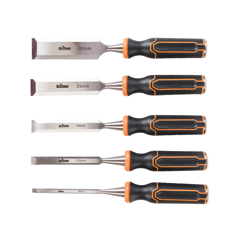 Set di scalpelli per legno 5 p.zi TWCS5 6, 13, 19, 25 e 32 mm 5 p.zi