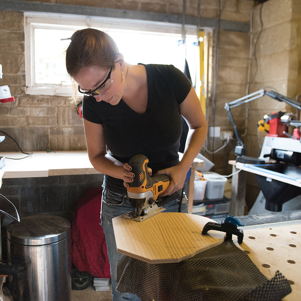 Triton TJS001 Sierra de calar pendular con guía láser, 750 W