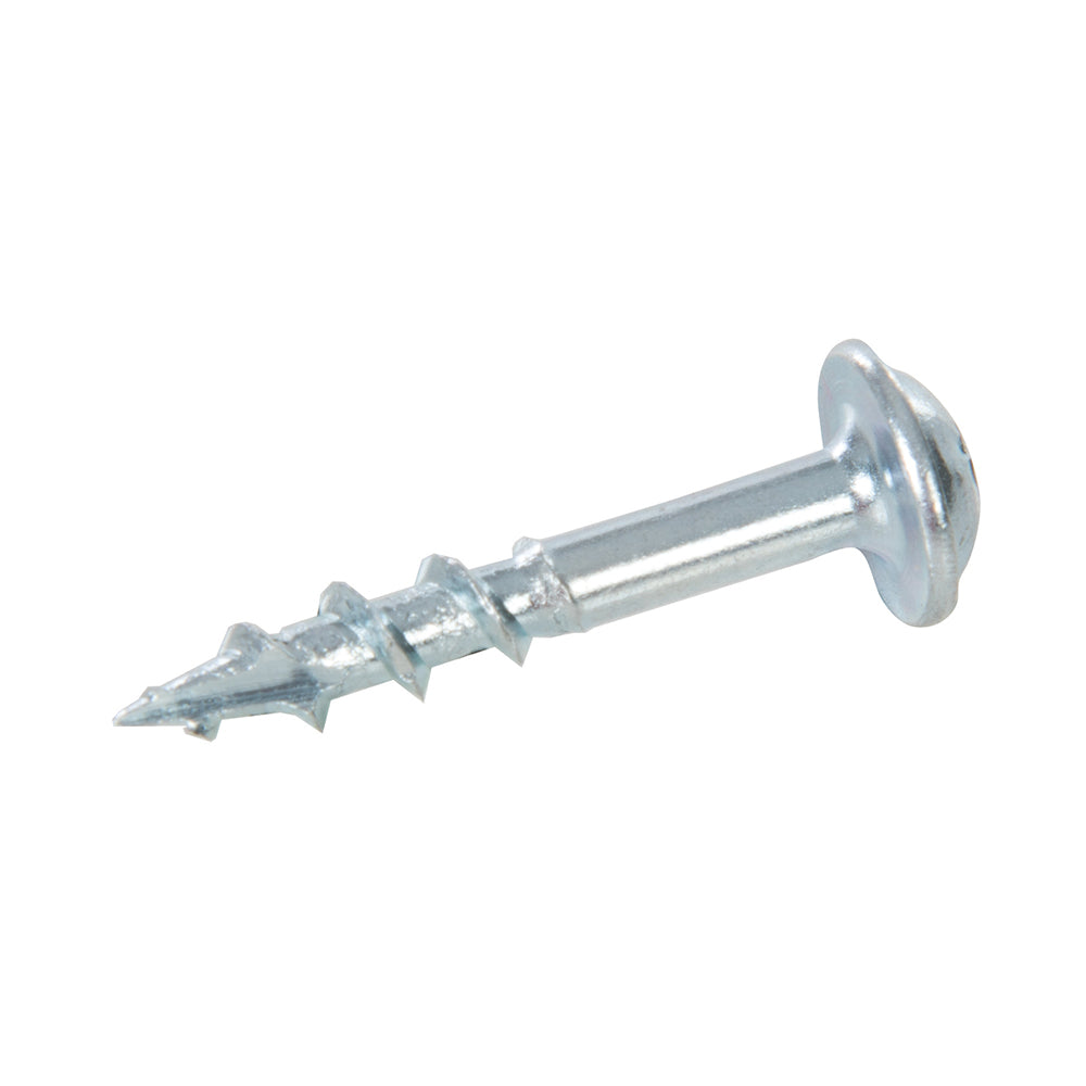 Tornillos galvanizados con cabeza de arandela y rosca gruesa Nº 8 x 1