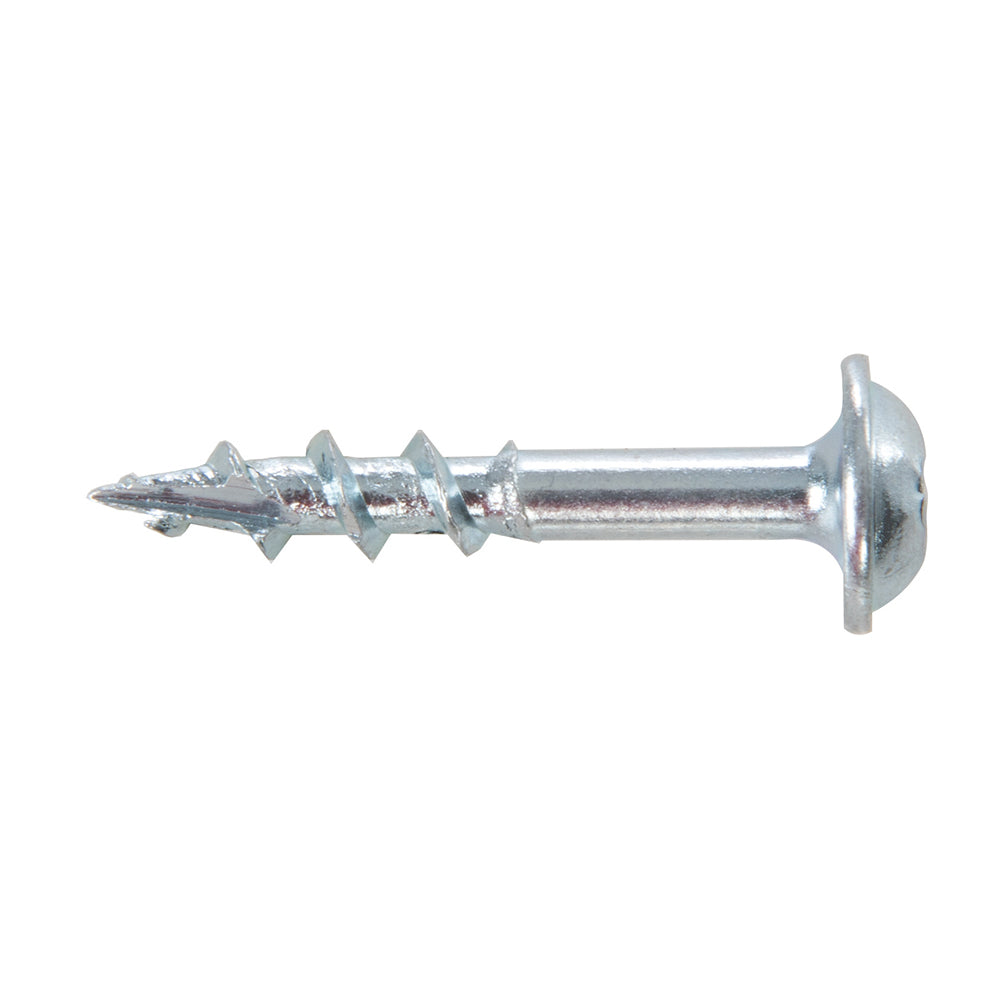 Tornillos galvanizados con cabeza de arandela y rosca gruesa Nº 8 x 1